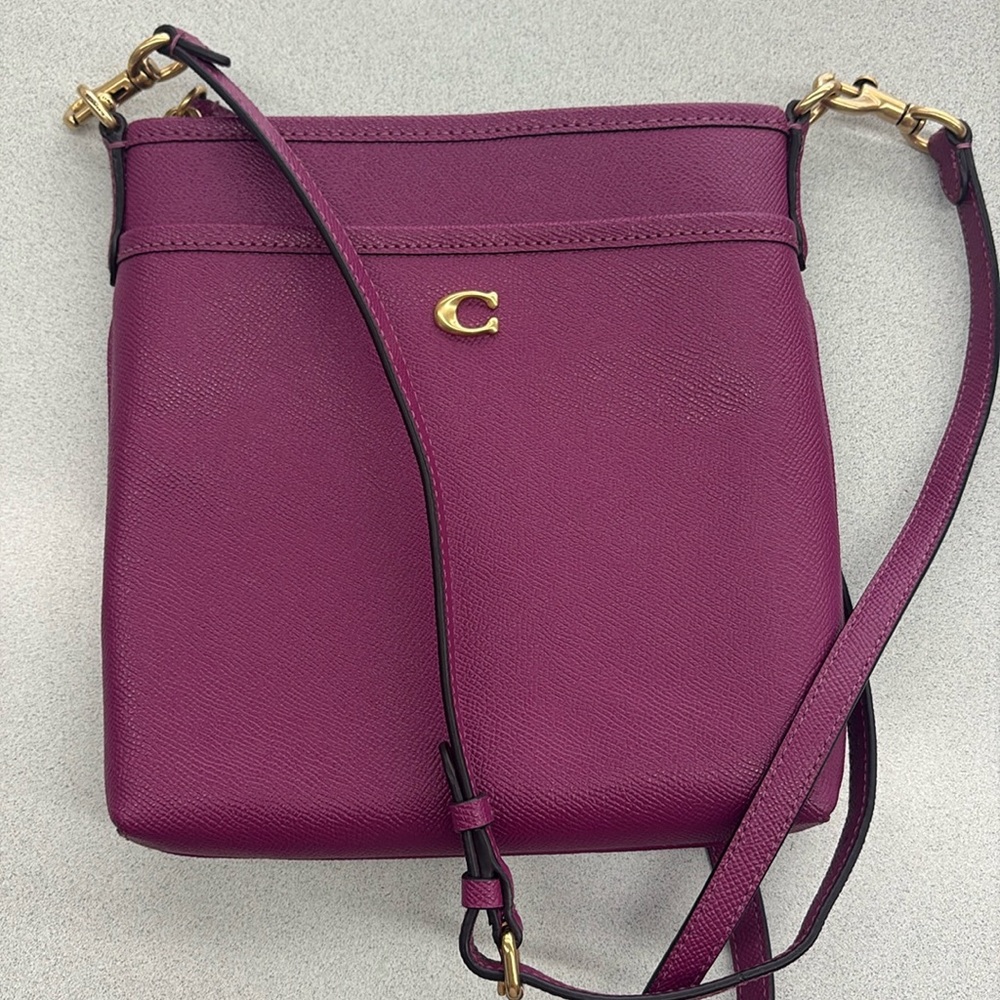 Coach Kitt Messenger Crossbody, F23202CC526, Purple/Plum